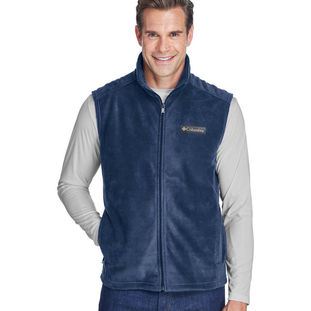 Columbia Men's Fleece Vest Surplus Outerwear Size Small Blue